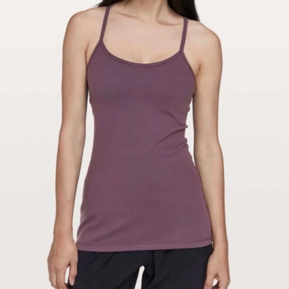 Lululemon Power Y Tank *Luon Light Arctic Plum Mauve Size 6